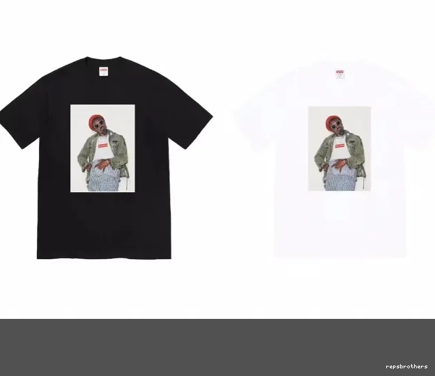 Photo White Short sleeved Andr Benjamin é 22FW S and Person XL Black Andr M é L T-shirt Tee 0820